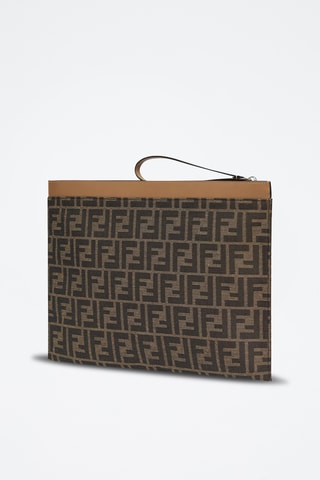 Leren Clutch - Lichtbruin