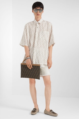 Leren Clutch - Lichtbruin