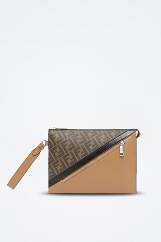 Leren Clutch - Bruin