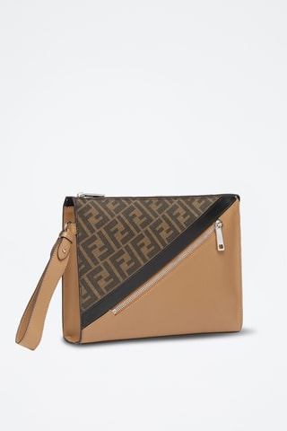 Leren Clutch - Bruin