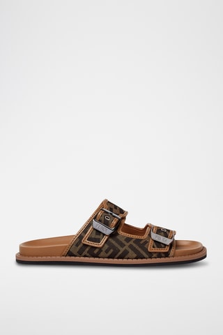 Mules em couro - Castanho - Fendi