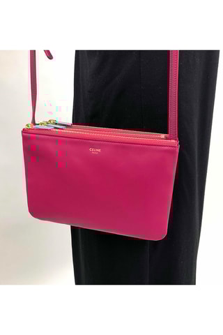 Leren Schoudertas - Roze