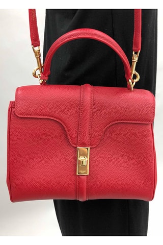 Mala em couro - Vermelho - Céline