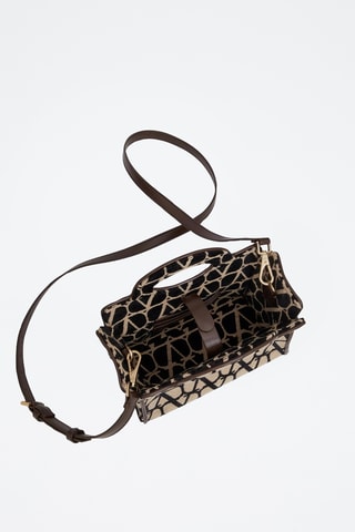 Mala em couro - Preto e bege - Valentino