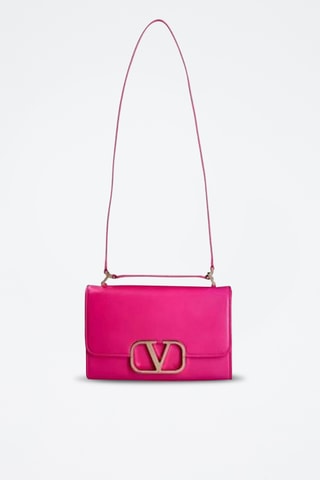 Leren Schoudertas - Roze