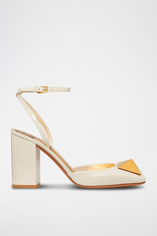 Leren Sandalen met Hak - Wit