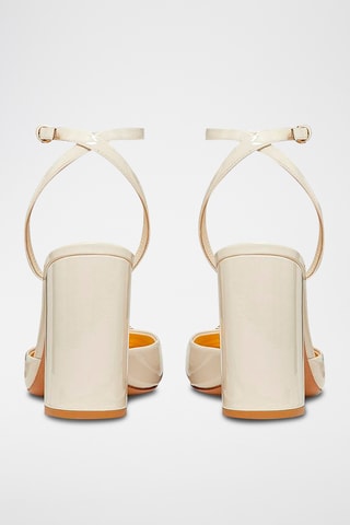 Leren Sandalen met Hak - Wit