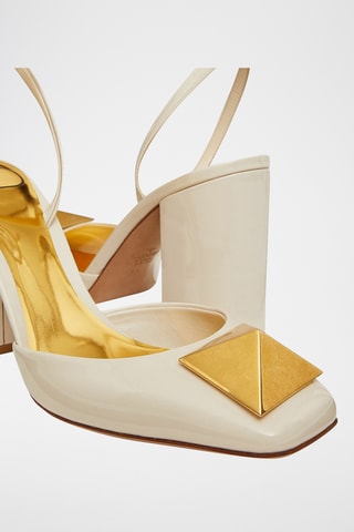 Leren Sandalen met Hak - Wit