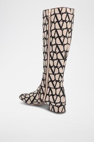 Leren Laarzen - Zwart en beige