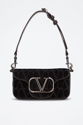 Mala de ombro em couro - Preto - Valentino