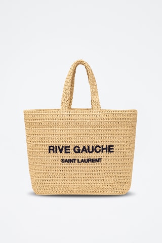 Mala shopper em couro - Bege - Saint Laurent