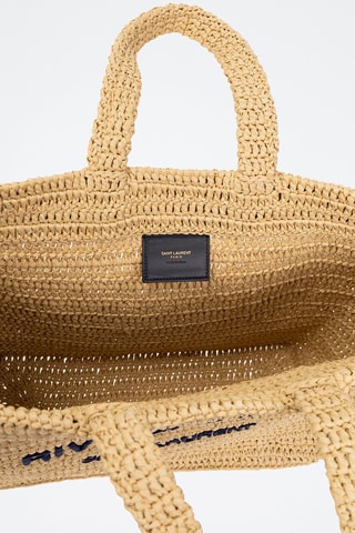 Mala shopper em couro - Bege - Saint Laurent