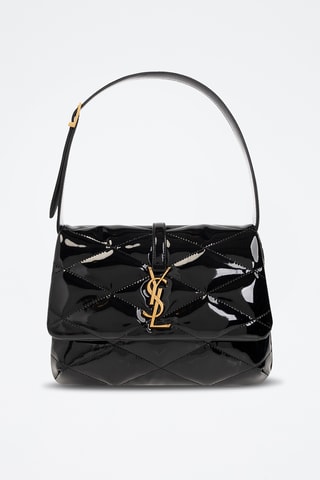 Mala de ombro em couro envernizado - Preto - Saint Laurent