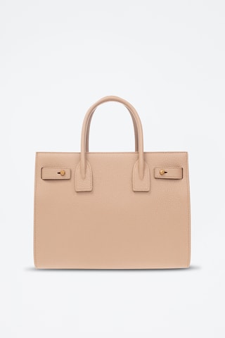 Mala em couro - Bege - Saint Laurent