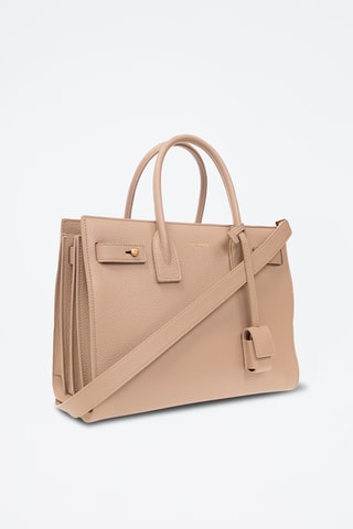 Mala em couro - Bege - Saint Laurent