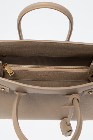 Mala em couro - Bege - Saint Laurent