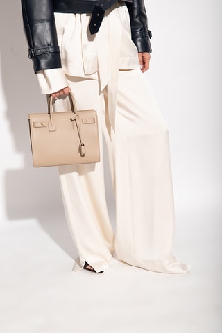 Mala em couro - Bege - Saint Laurent