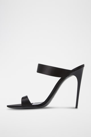 Leren Sandalen met Hak - Zwart