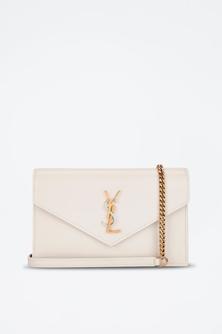 Leren Clutch - Ecru