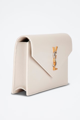 Leren Clutch - Ecru