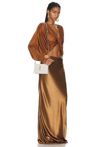 Leren Clutch - Ecru