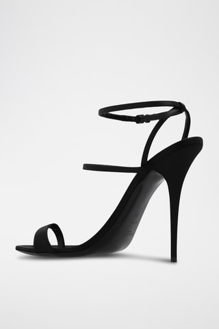 Leren Sandalen met Hak - Zwart