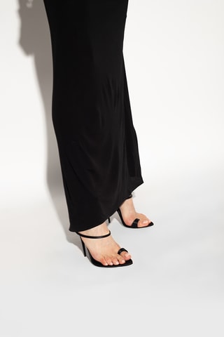 Leren Sandalen met Hak - Zwart