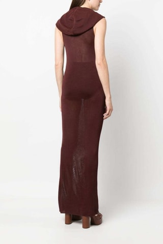 Vestido comprido - Bordô - Saint Laurent