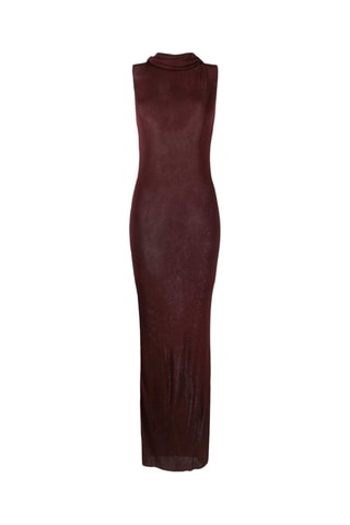 Vestido comprido - Bordô - Saint Laurent