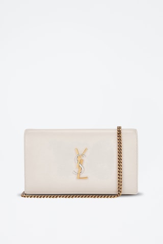 Leren Clutch - Beige