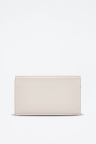 Leren Clutch - Beige