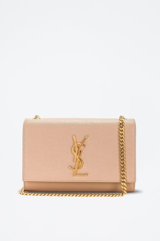 Leren Schoudertas - Beige