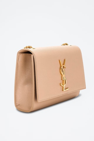 Leren Schoudertas - Beige