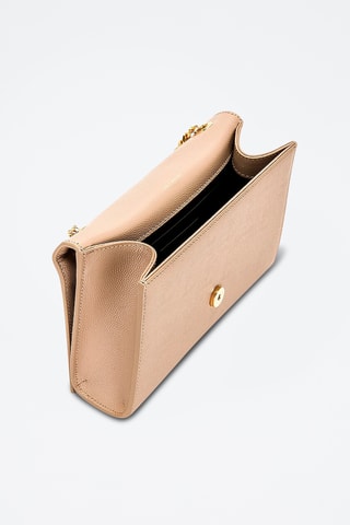 Leren Schoudertas - Beige