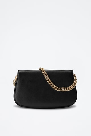 Mala de ombro em couro - Preto - Gucci