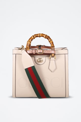 Mala em couro - Rosa - Gucci