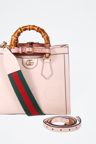 Mala em couro - Rosa - Gucci