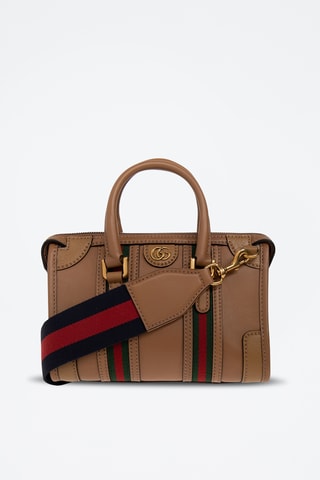 Mala em couro - Castanho - Gucci