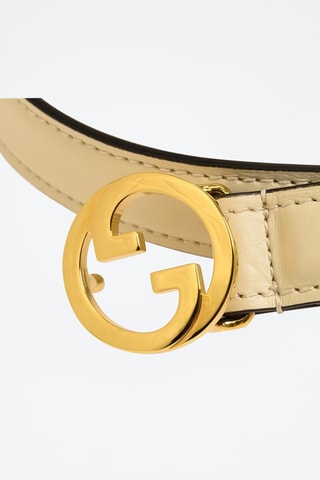 Cinto em couro - Bege - Gucci