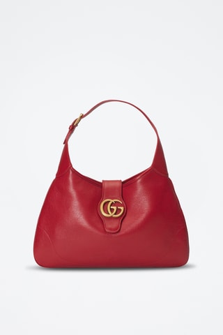 Mala de ombro em couro - Vermelho - Gucci