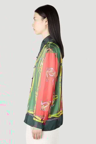 Camisa em seda - Verde - Gucci