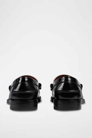 Leren Mocassins - Zwart en wit