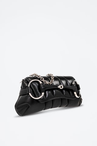 Mala de ombro em couro - Preto - Gucci