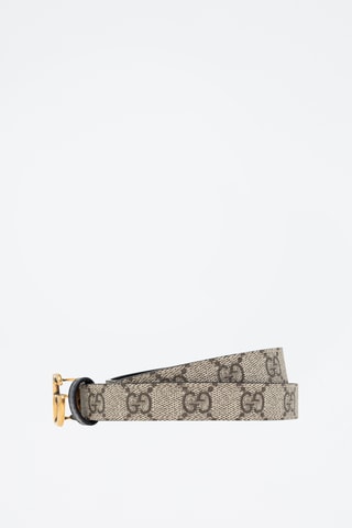 Cinto reversível em couro - Bege - Gucci