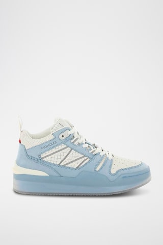 Hoge Leren Sneakers - Hemelsblauw