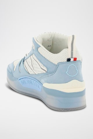 Hoge Leren Sneakers - Hemelsblauw