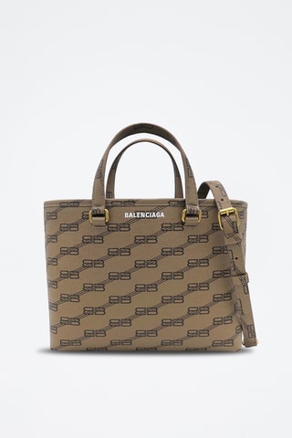 Mala em couro - Bege e castanho-escuro - Balenciaga