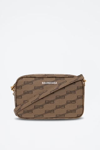 Mala a tiracolo de couro - Castanho - Balenciaga