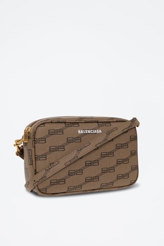 Mala a tiracolo de couro - Castanho - Balenciaga