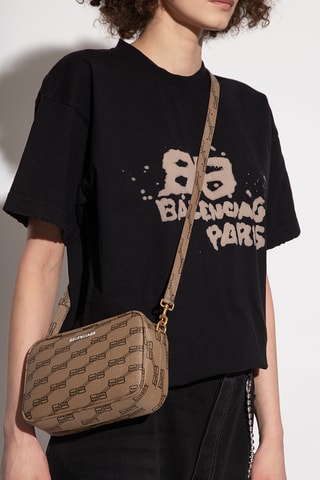 Mala a tiracolo de couro - Castanho - Balenciaga